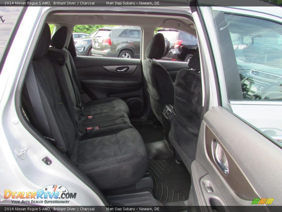2014 Nissan Rogue S AWD Brilliant Silver / Charcoal Photo #19
