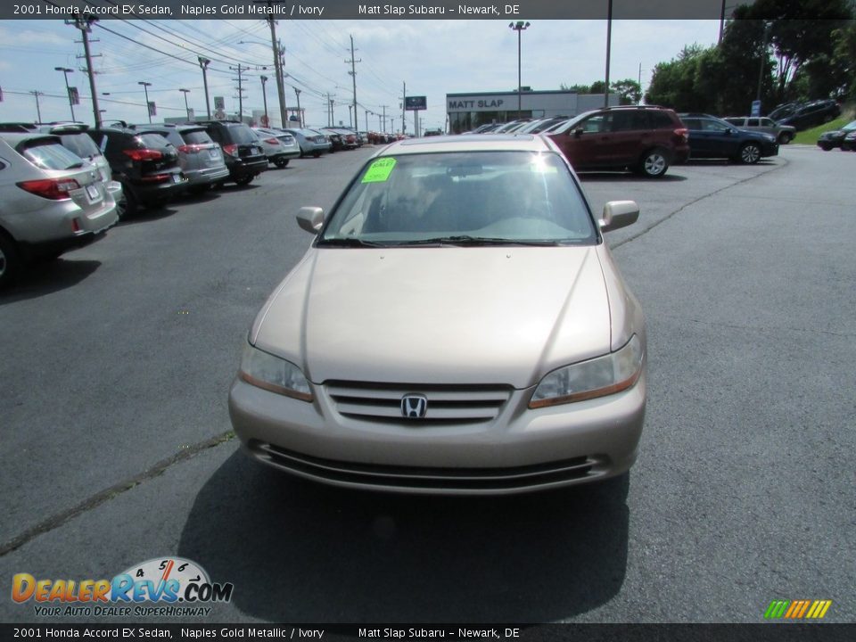 2001 Honda Accord EX Sedan Naples Gold Metallic / Ivory Photo #3