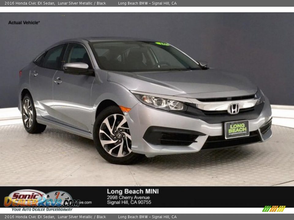 2016 Honda Civic EX Sedan Lunar Silver Metallic / Black Photo #1