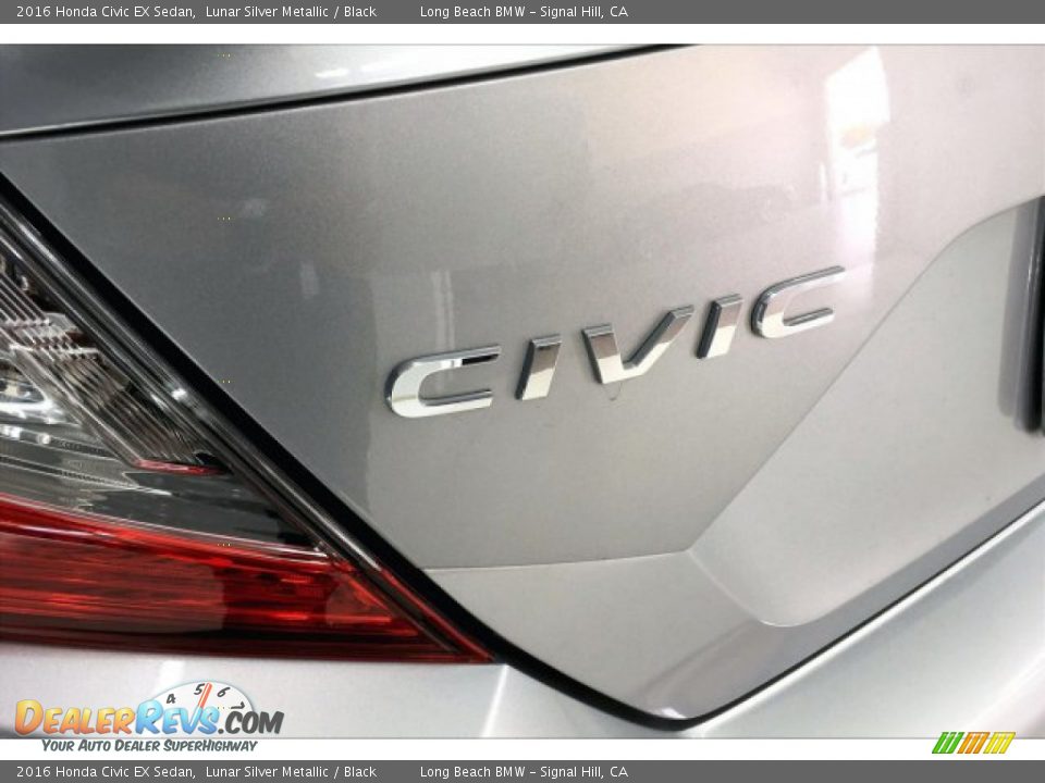 2016 Honda Civic EX Sedan Lunar Silver Metallic / Black Photo #7