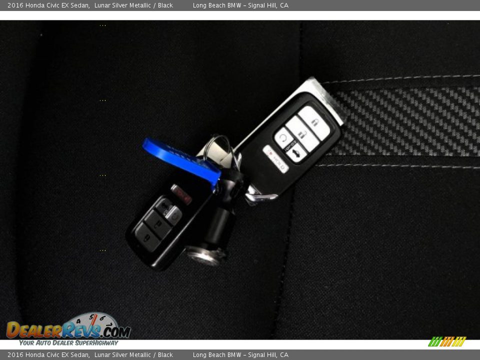 2016 Honda Civic EX Sedan Lunar Silver Metallic / Black Photo #11