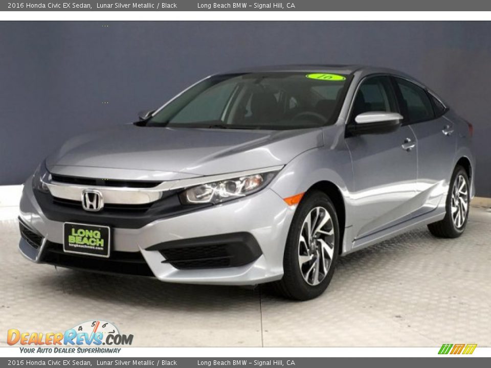 2016 Honda Civic EX Sedan Lunar Silver Metallic / Black Photo #12