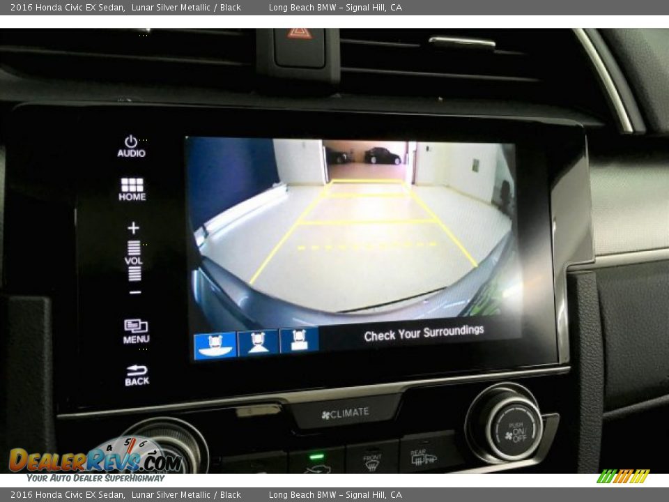 2016 Honda Civic EX Sedan Lunar Silver Metallic / Black Photo #13