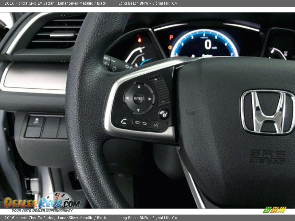 2016 Honda Civic EX Sedan Lunar Silver Metallic / Black Photo #14