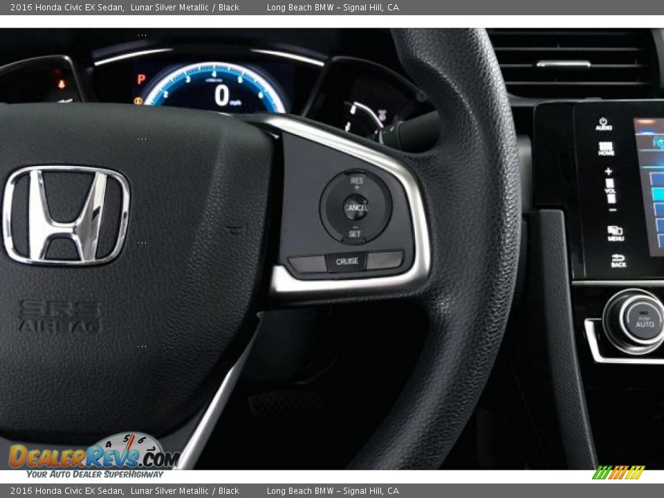 2016 Honda Civic EX Sedan Lunar Silver Metallic / Black Photo #15
