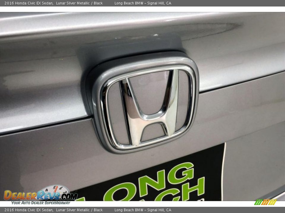 2016 Honda Civic EX Sedan Lunar Silver Metallic / Black Photo #23