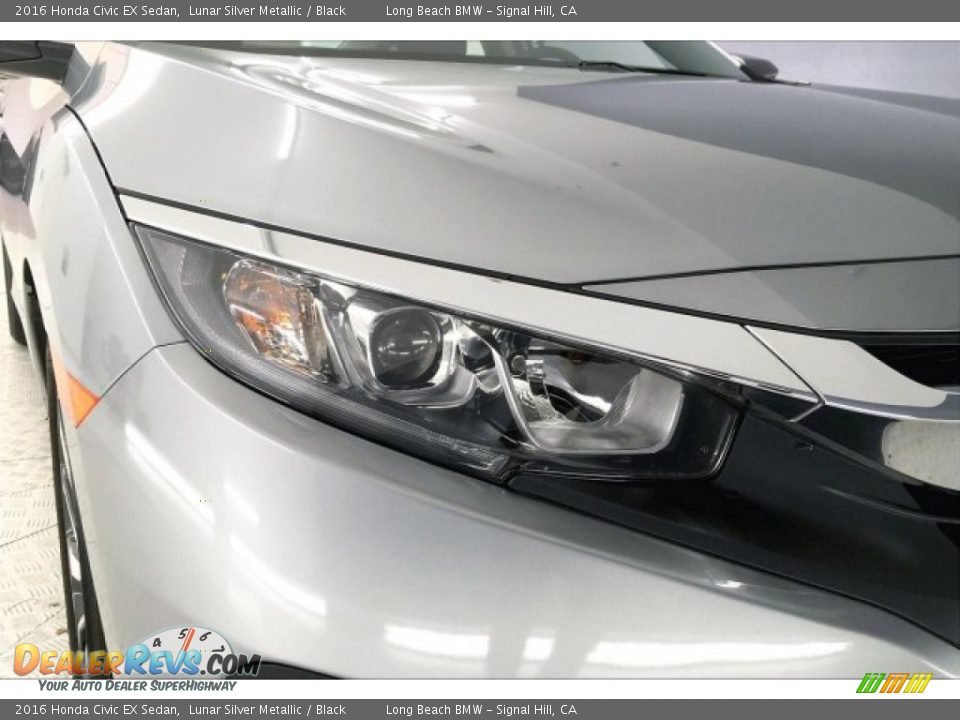 2016 Honda Civic EX Sedan Lunar Silver Metallic / Black Photo #28