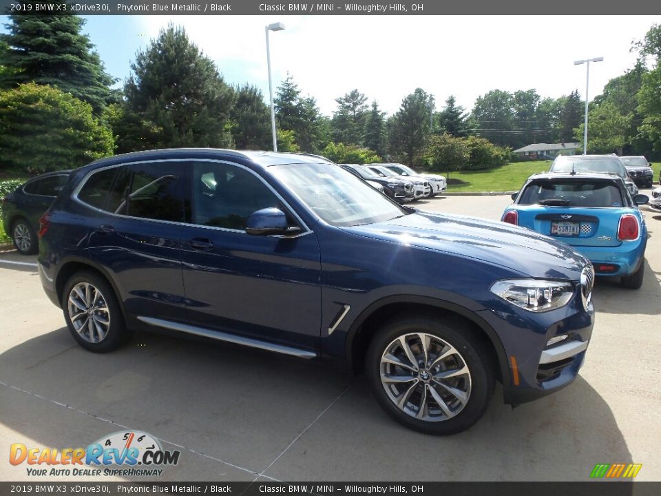 2019 BMW X3 xDrive30i Phytonic Blue Metallic / Black Photo #1