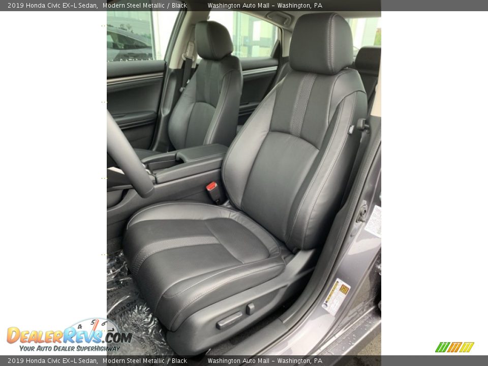 Front Seat of 2019 Honda Civic EX-L Sedan Photo #14