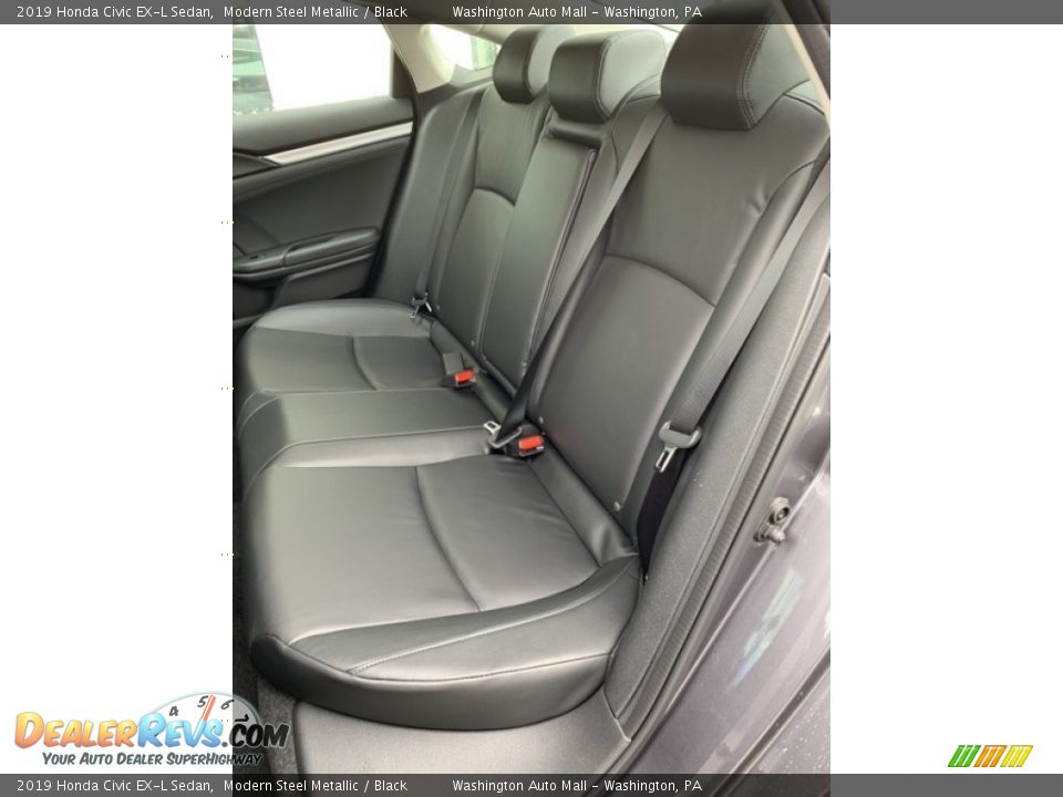 2019 Honda Civic EX-L Sedan Modern Steel Metallic / Black Photo #18