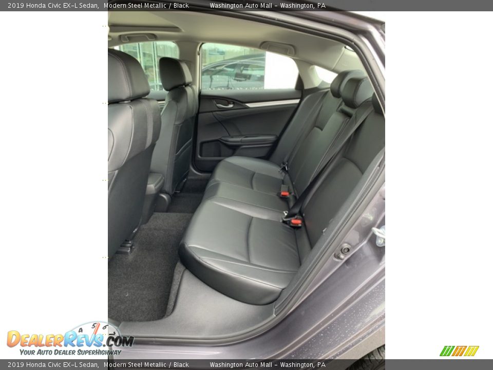 2019 Honda Civic EX-L Sedan Modern Steel Metallic / Black Photo #19