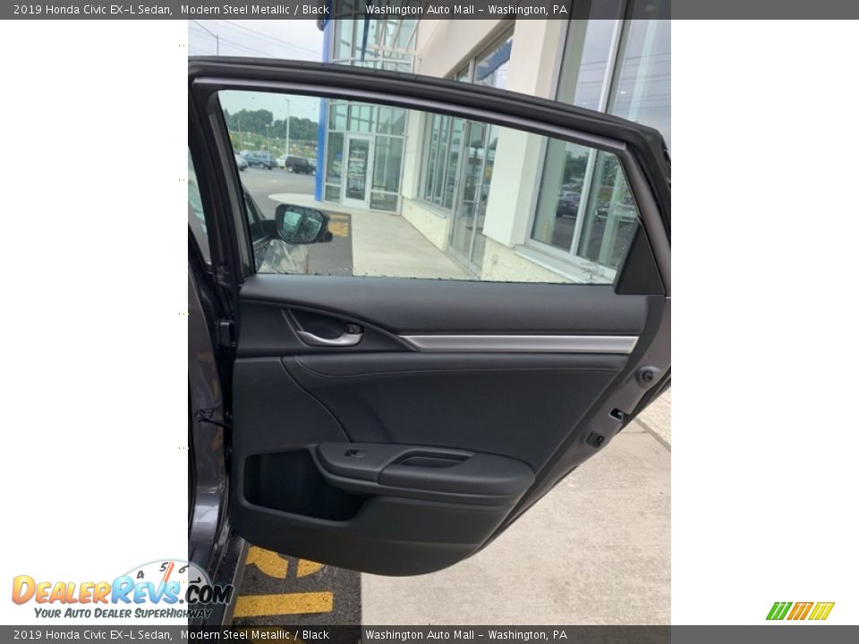 2019 Honda Civic EX-L Sedan Modern Steel Metallic / Black Photo #22