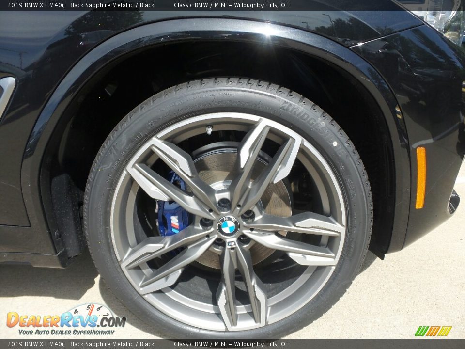 2019 BMW X3 M40i Black Sapphire Metallic / Black Photo #2