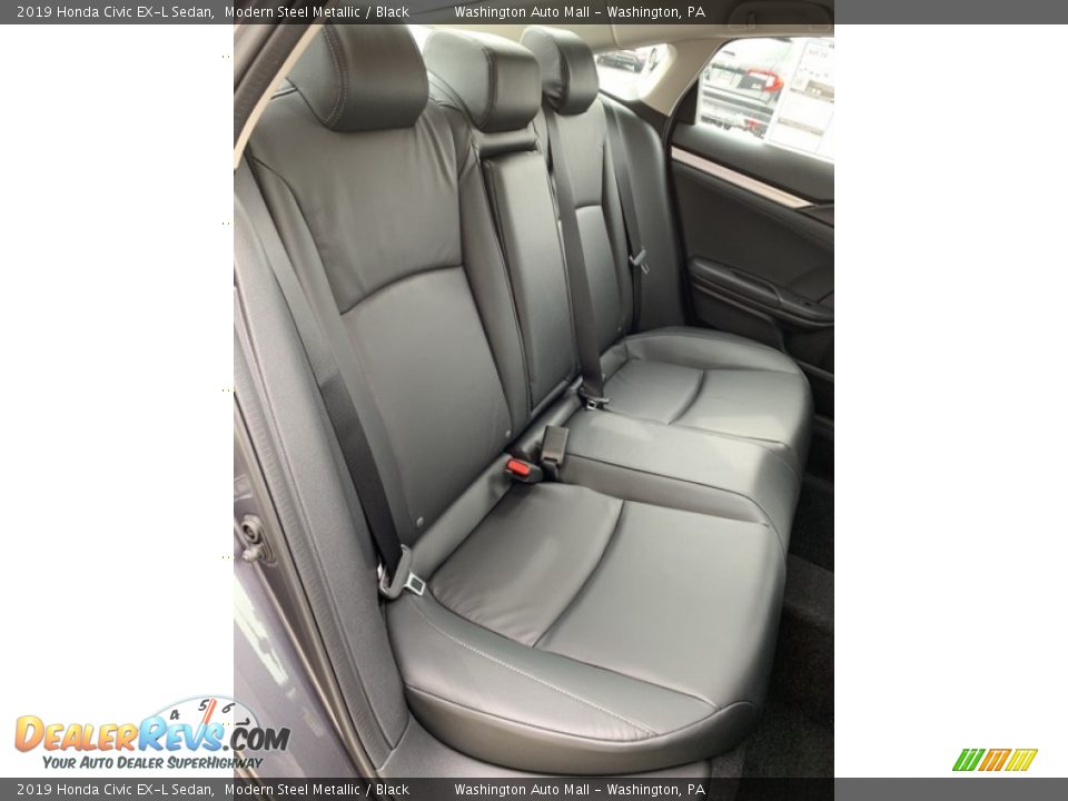 2019 Honda Civic EX-L Sedan Modern Steel Metallic / Black Photo #23