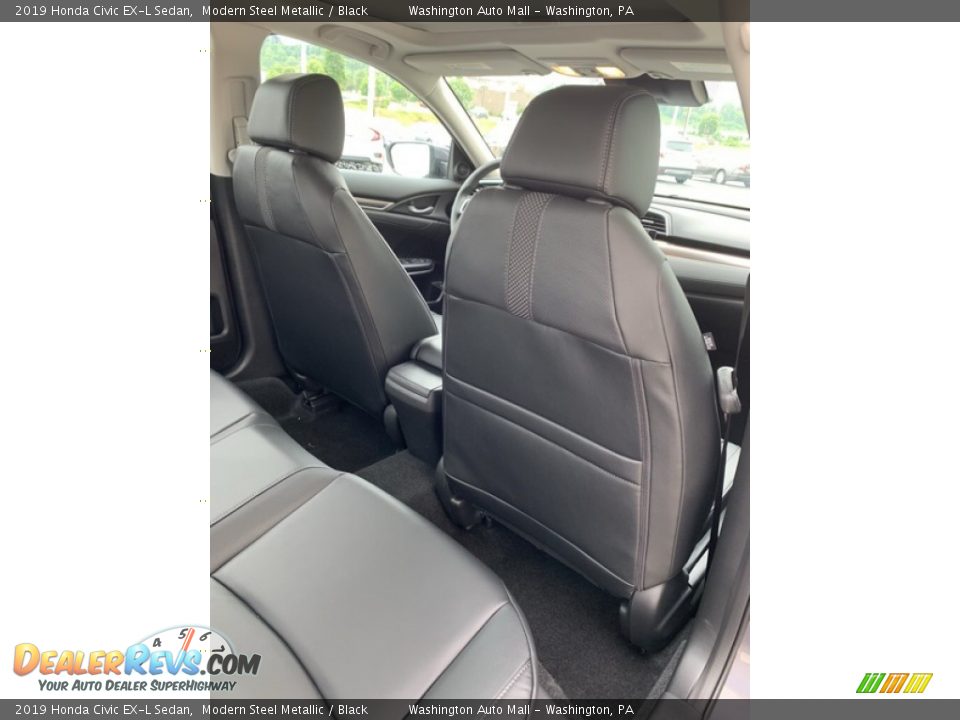 2019 Honda Civic EX-L Sedan Modern Steel Metallic / Black Photo #24