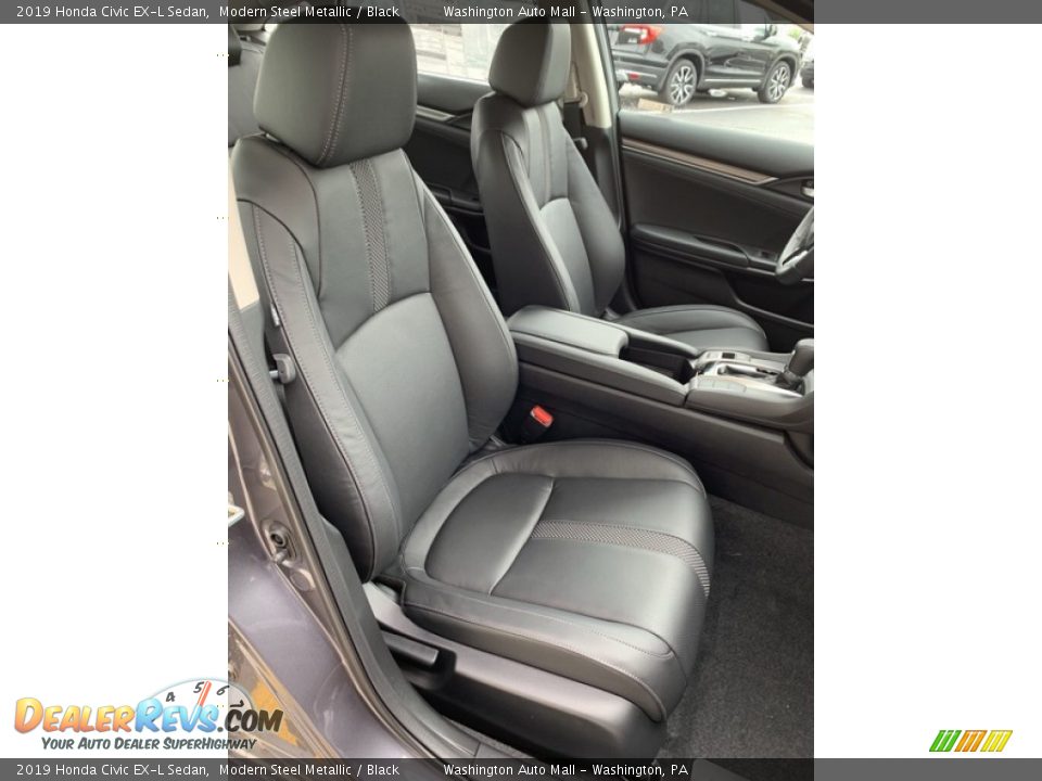 2019 Honda Civic EX-L Sedan Modern Steel Metallic / Black Photo #26