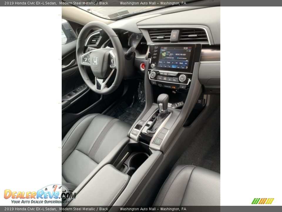 2019 Honda Civic EX-L Sedan Modern Steel Metallic / Black Photo #27