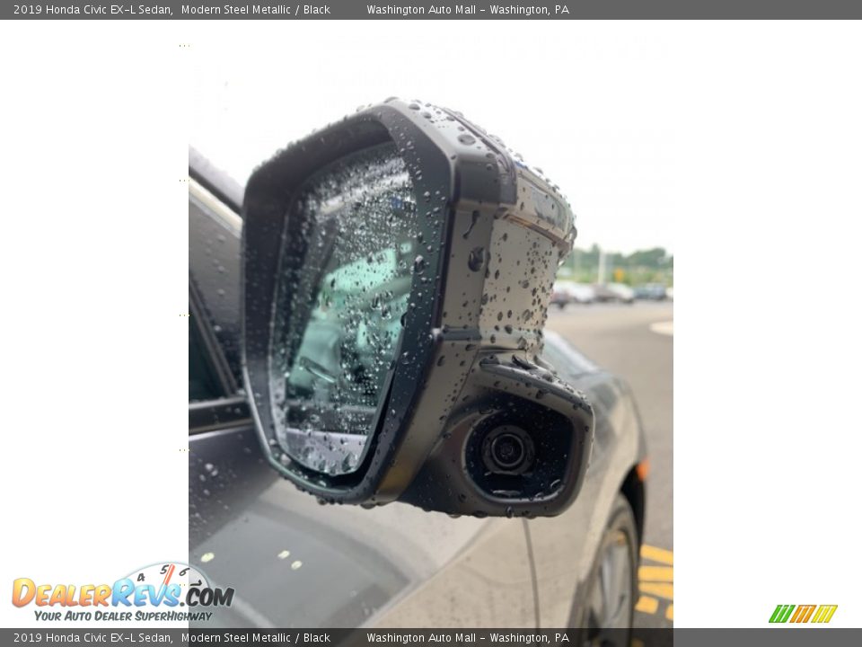 2019 Honda Civic EX-L Sedan Modern Steel Metallic / Black Photo #28