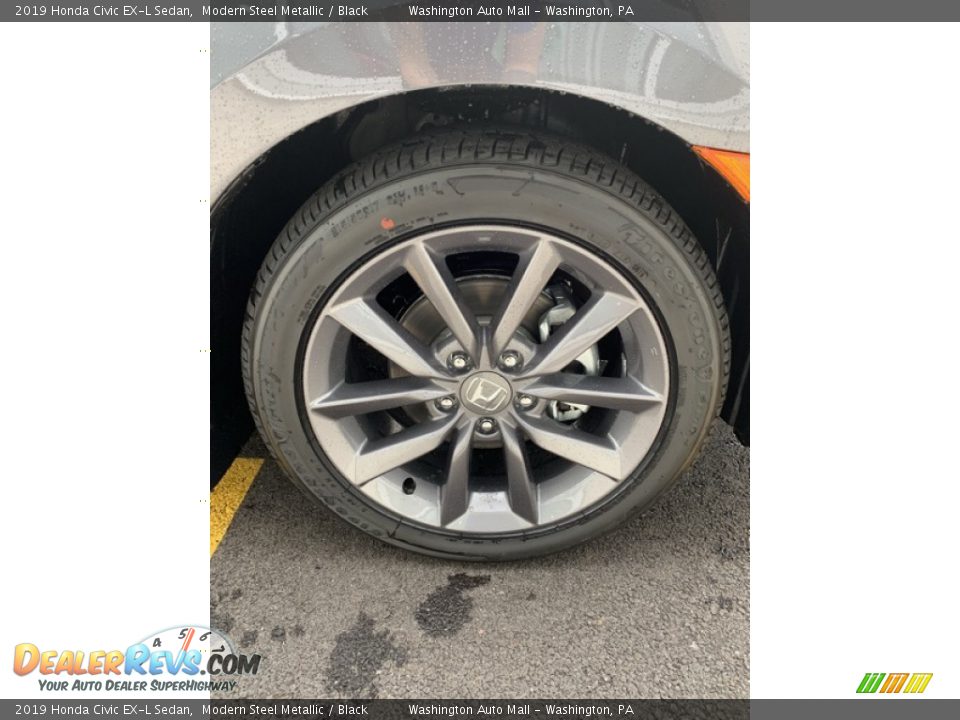 2019 Honda Civic EX-L Sedan Modern Steel Metallic / Black Photo #29