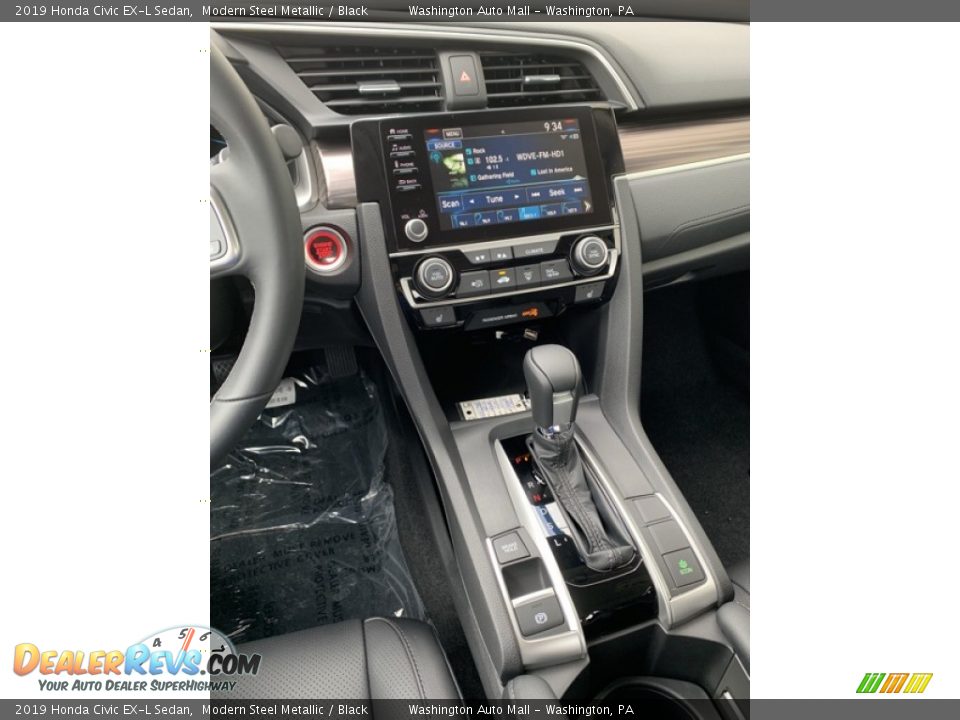 2019 Honda Civic EX-L Sedan Modern Steel Metallic / Black Photo #31