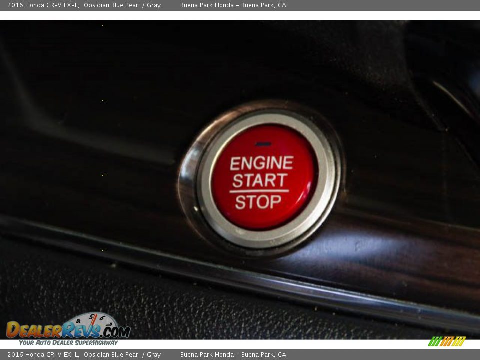 2016 Honda CR-V EX-L Obsidian Blue Pearl / Gray Photo #12