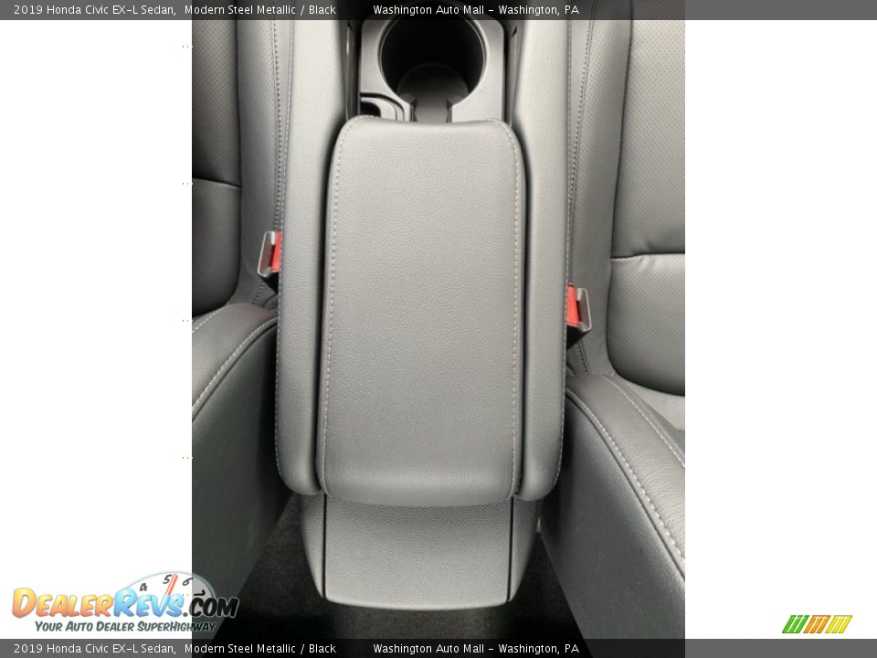 2019 Honda Civic EX-L Sedan Modern Steel Metallic / Black Photo #34