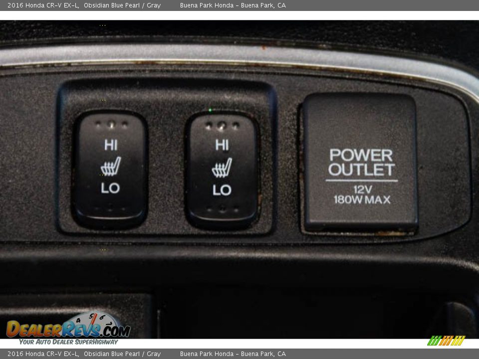 2016 Honda CR-V EX-L Obsidian Blue Pearl / Gray Photo #13