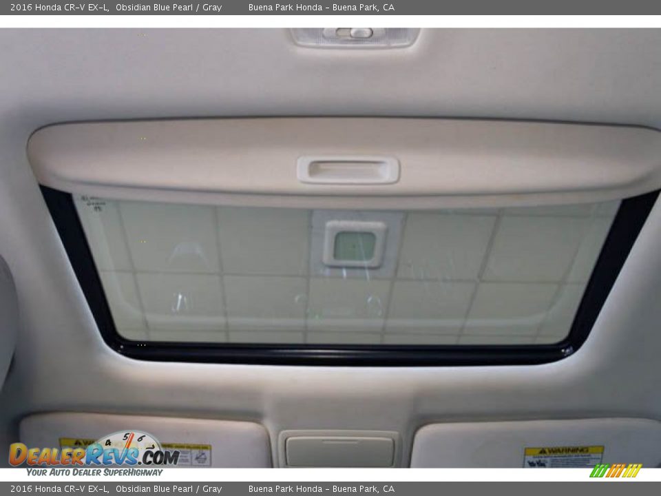 2016 Honda CR-V EX-L Obsidian Blue Pearl / Gray Photo #15