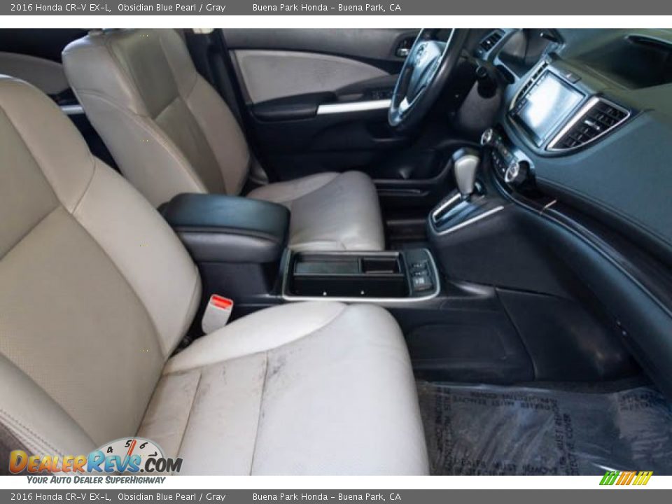 2016 Honda CR-V EX-L Obsidian Blue Pearl / Gray Photo #20