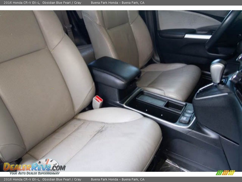 2016 Honda CR-V EX-L Obsidian Blue Pearl / Gray Photo #21
