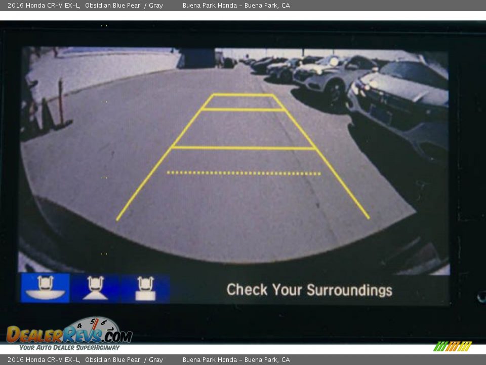 2016 Honda CR-V EX-L Obsidian Blue Pearl / Gray Photo #26