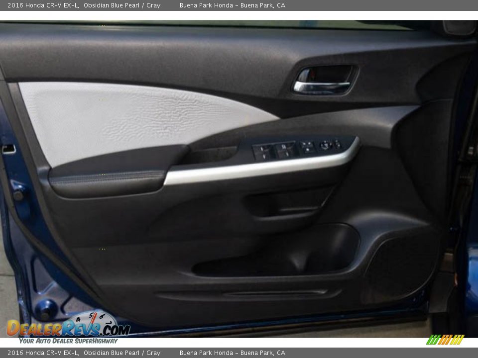 2016 Honda CR-V EX-L Obsidian Blue Pearl / Gray Photo #27