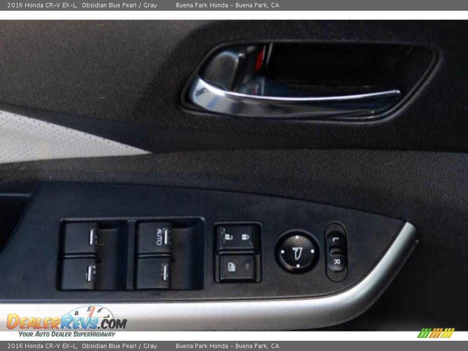 2016 Honda CR-V EX-L Obsidian Blue Pearl / Gray Photo #28