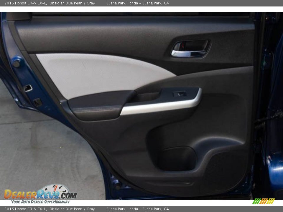 2016 Honda CR-V EX-L Obsidian Blue Pearl / Gray Photo #29
