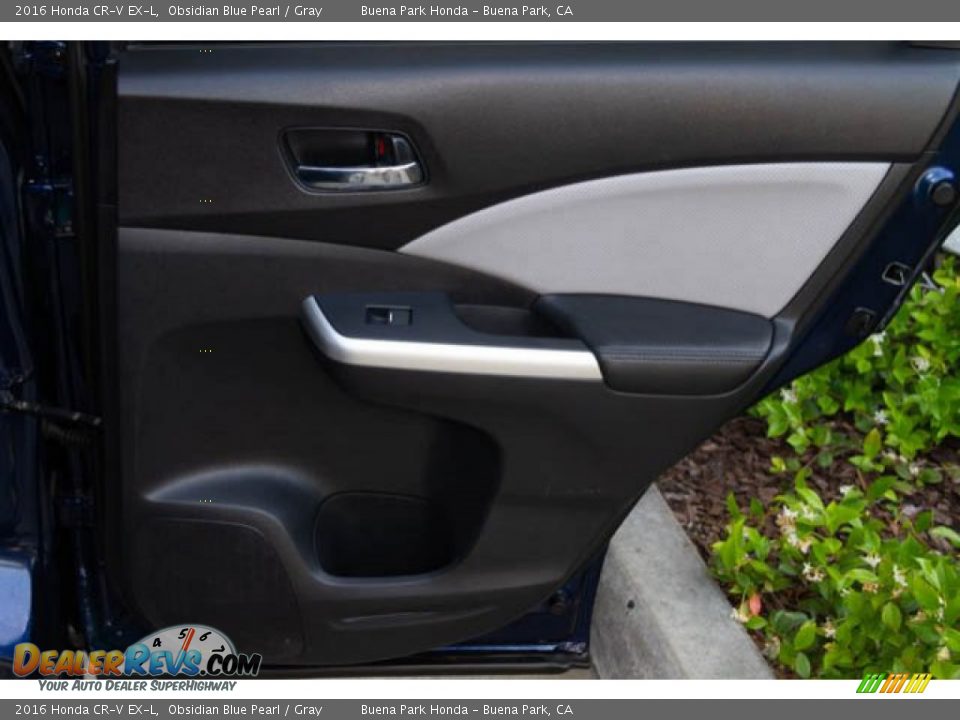 2016 Honda CR-V EX-L Obsidian Blue Pearl / Gray Photo #30