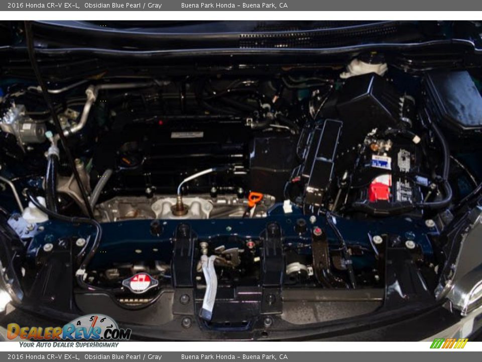 2016 Honda CR-V EX-L Obsidian Blue Pearl / Gray Photo #32
