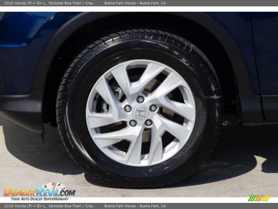 2016 Honda CR-V EX-L Obsidian Blue Pearl / Gray Photo #34