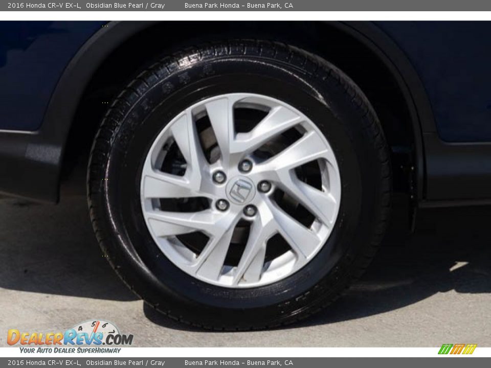 2016 Honda CR-V EX-L Obsidian Blue Pearl / Gray Photo #35