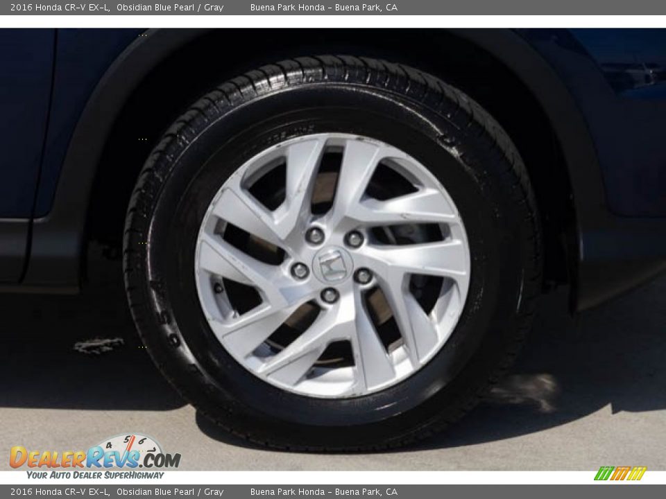 2016 Honda CR-V EX-L Obsidian Blue Pearl / Gray Photo #36