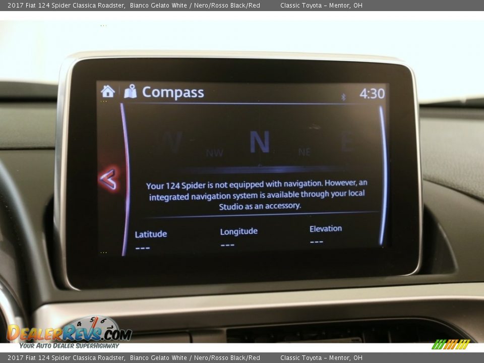2017 Fiat 124 Spider Classica Roadster Bianco Gelato White / Nero/Rosso Black/Red Photo #14