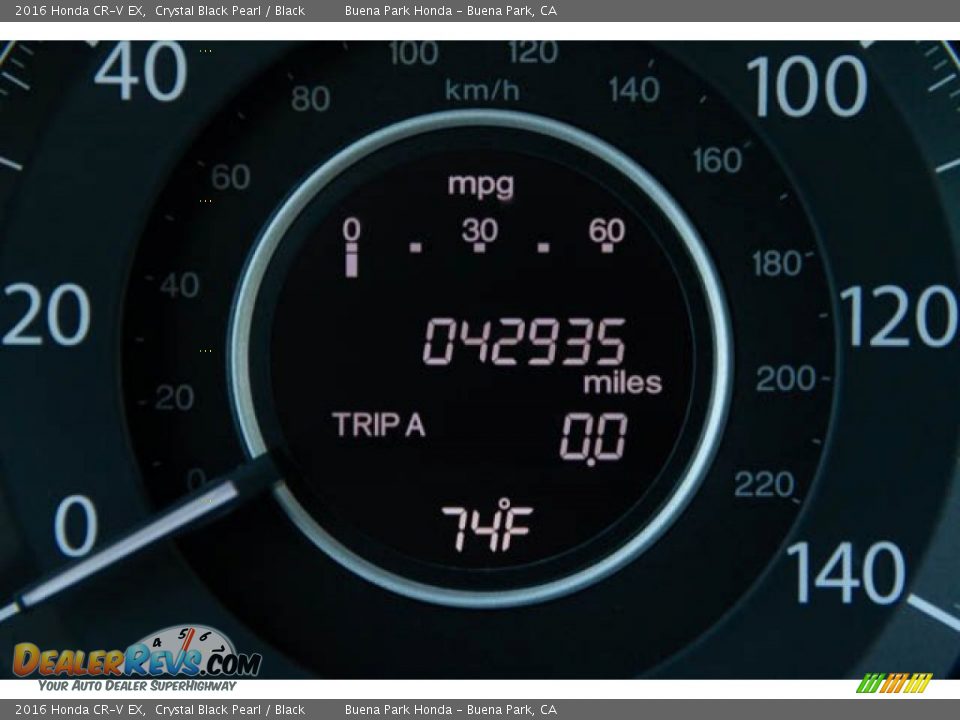2016 Honda CR-V EX Crystal Black Pearl / Black Photo #6
