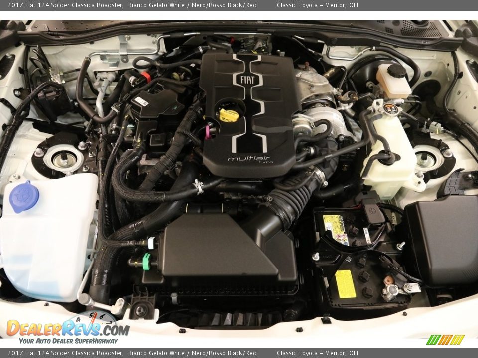 2017 Fiat 124 Spider Classica Roadster Bianco Gelato White / Nero/Rosso Black/Red Photo #21