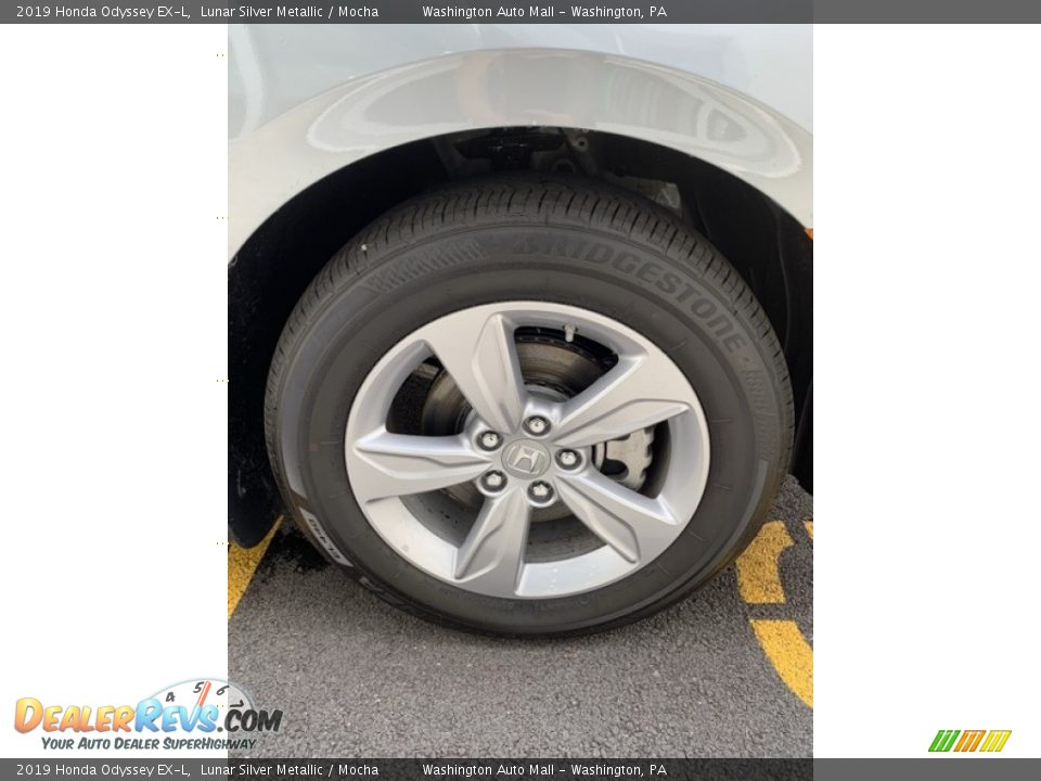 2019 Honda Odyssey EX-L Lunar Silver Metallic / Mocha Photo #35