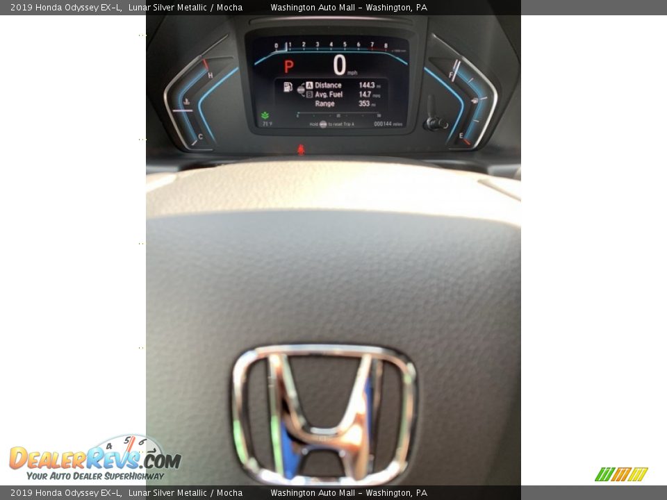 2019 Honda Odyssey EX-L Lunar Silver Metallic / Mocha Photo #36