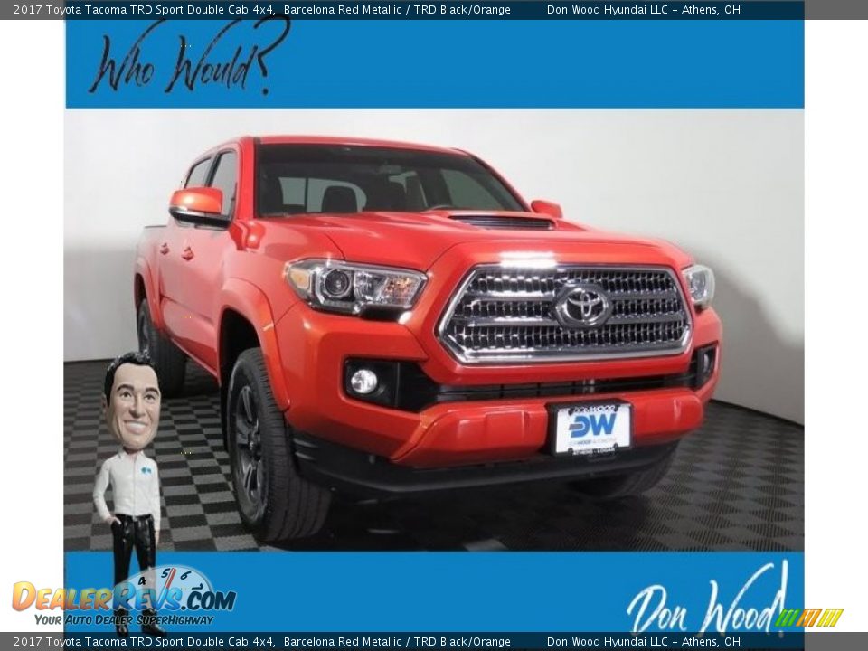 2017 Toyota Tacoma TRD Sport Double Cab 4x4 Barcelona Red Metallic / TRD Black/Orange Photo #1