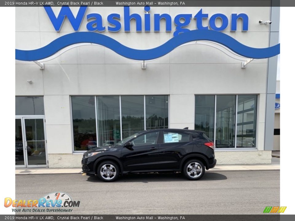 2019 Honda HR-V LX AWD Crystal Black Pearl / Black Photo #1