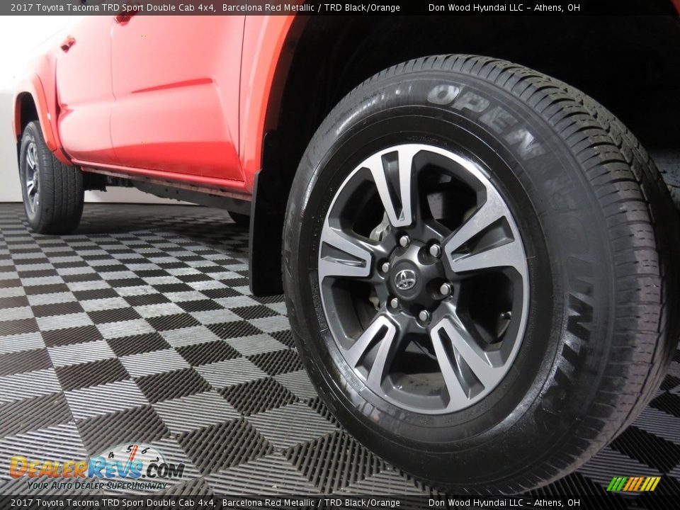 2017 Toyota Tacoma TRD Sport Double Cab 4x4 Barcelona Red Metallic / TRD Black/Orange Photo #3