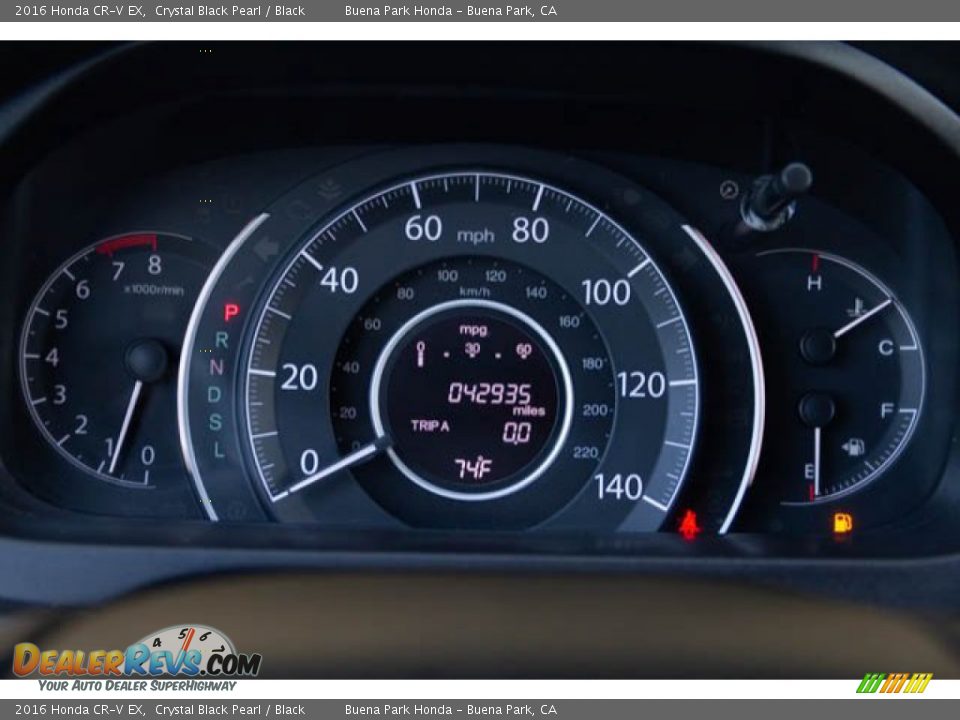 2016 Honda CR-V EX Crystal Black Pearl / Black Photo #24