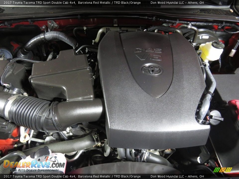 2017 Toyota Tacoma TRD Sport Double Cab 4x4 Barcelona Red Metallic / TRD Black/Orange Photo #6