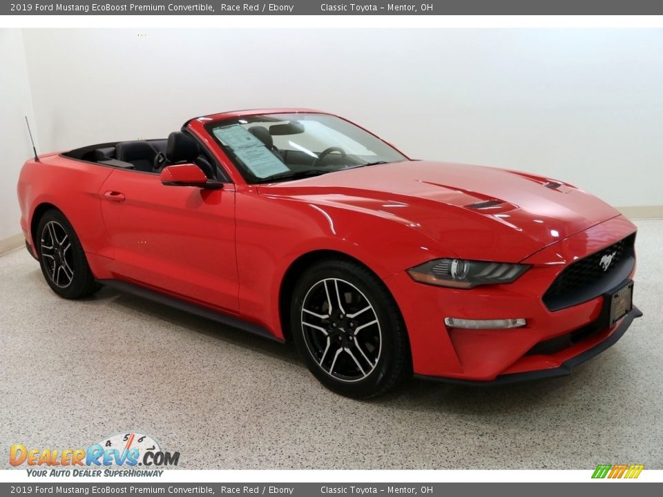 2019 Ford Mustang EcoBoost Premium Convertible Race Red / Ebony Photo #1